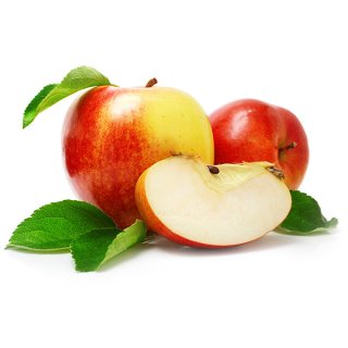 En elegant Äpple rödgul, Saftiga äpplen med naturligt utseende och känsla. Detaljerad utformning med realistiskt bladverk. 