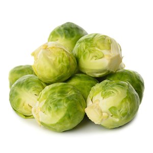 En elegant Brysselkål, Närodlad brysselkål med naturligt utseende och känsla. Detaljerad utformning med realistiskt bladverk. 