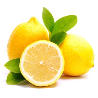 En elegant Citron, Gula citroner från Sydamerika med naturligt utseende och känsla. Detaljerad utformning med realistiskt bladverk. 