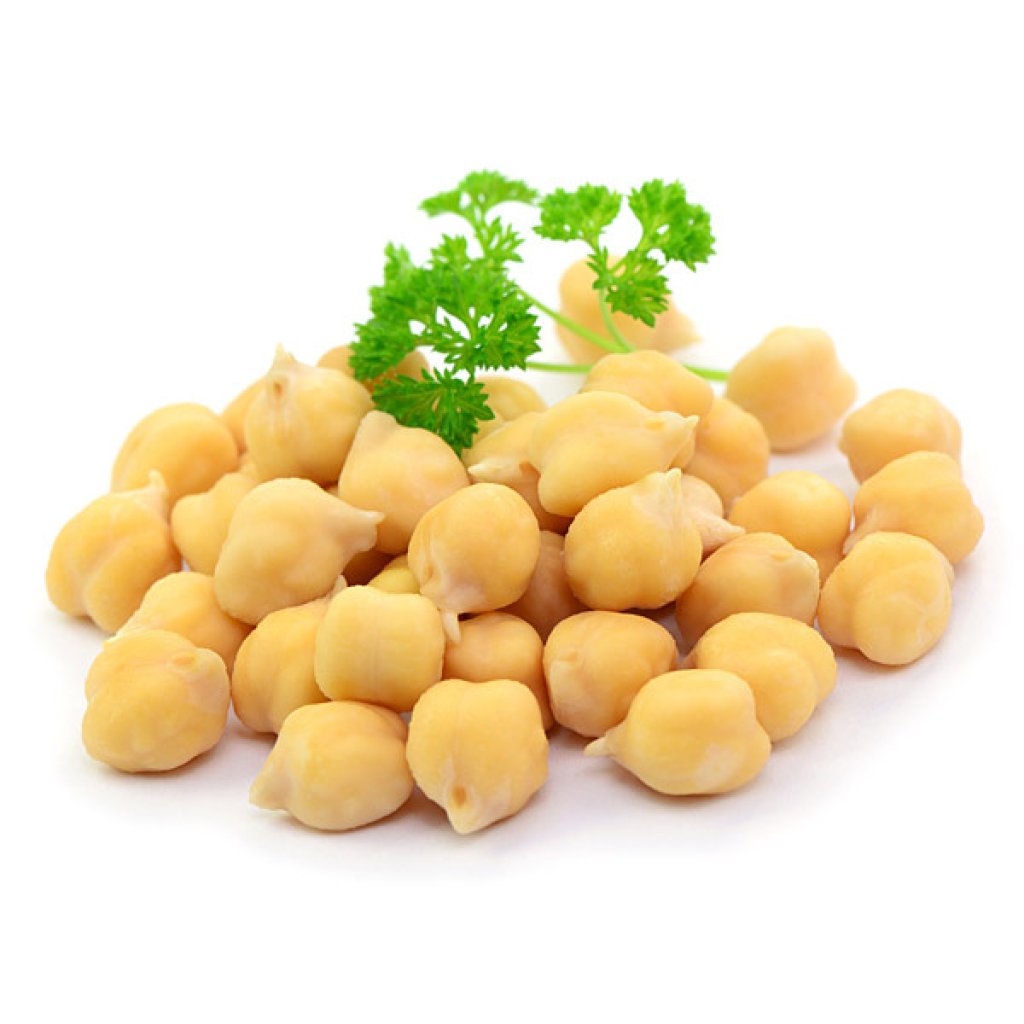 En elegant Kikärtor, Närodlade kikärtor med naturligt utseende och känsla. Detaljerad utformning med realistiskt bladverk. 