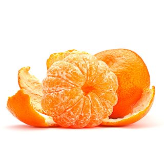 En elegant Clementin, Kärnfri Clementin med naturligt utseende och känsla. Detaljerad utformning med realistiskt bladverk. 