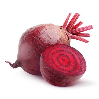 En elegant Rödbeta, Närodlad rödbeta med naturligt utseende och känsla. Detaljerad utformning med realistiskt bladverk. 