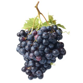 En elegant Vindruvor röda, Vindruvor med kärnor med naturligt utseende och känsla. Detaljerad utformning med realistiskt bladverk. 