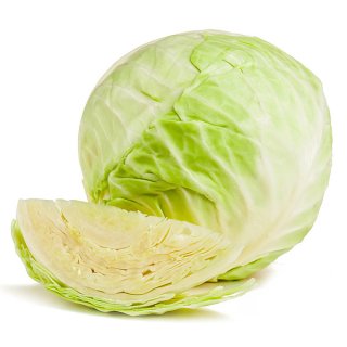 En elegant Vitkål, Närodlad vitkål med naturligt utseende och känsla. Detaljerad utformning med realistiskt bladverk. 